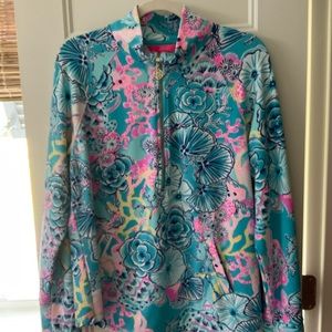 Lilly Pulitzer half zip sweatshirt size large